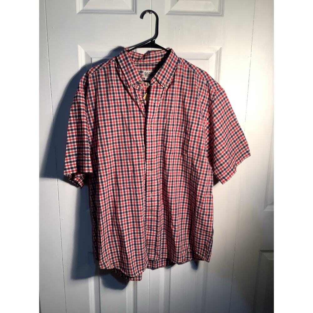 Basic Editions Short Sleeve Button Down